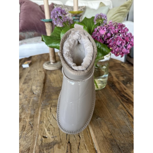 Boots taupe lakk - Bilde 2