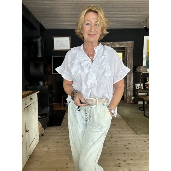 Florina bluse m/ kort erm