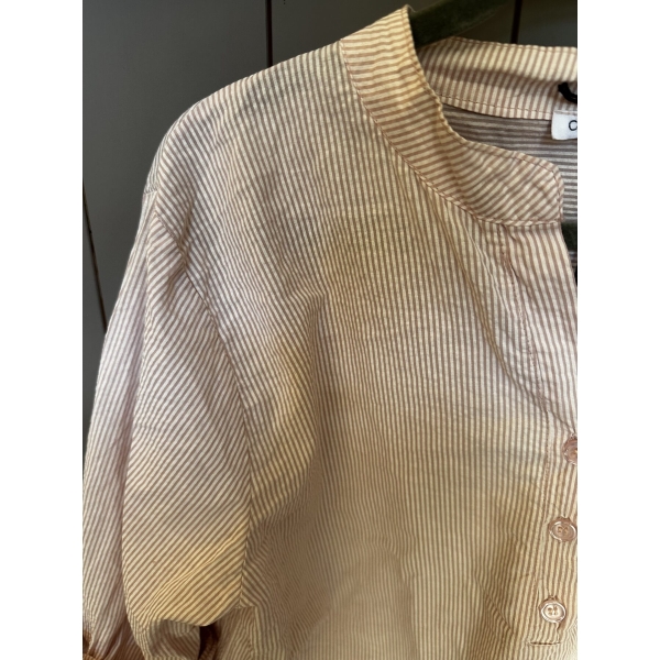 Bomulls bluse rosa og hvit - Bilde 2