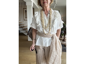 Florina bluse m/ kort erm