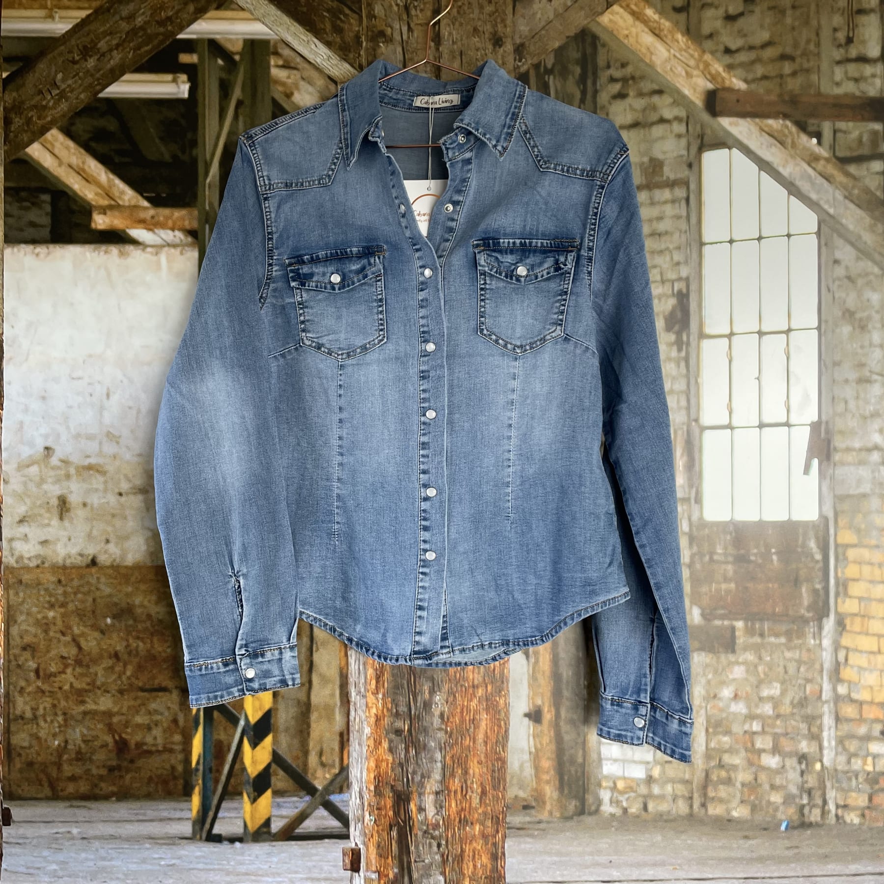 Stabia jeans bluse - Bilde 2